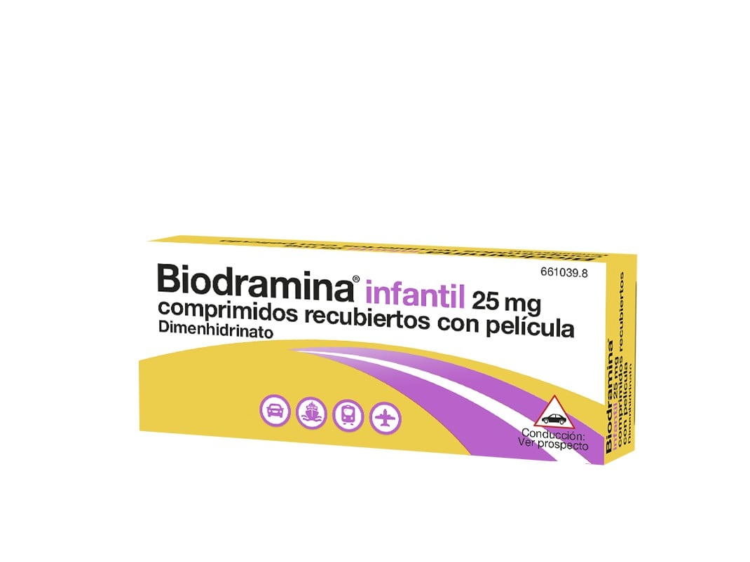 Biodramina infantil 25mg comprimidos