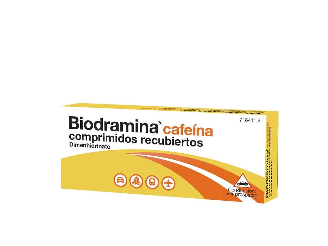 Biodramina cafeína 4 comprimidos