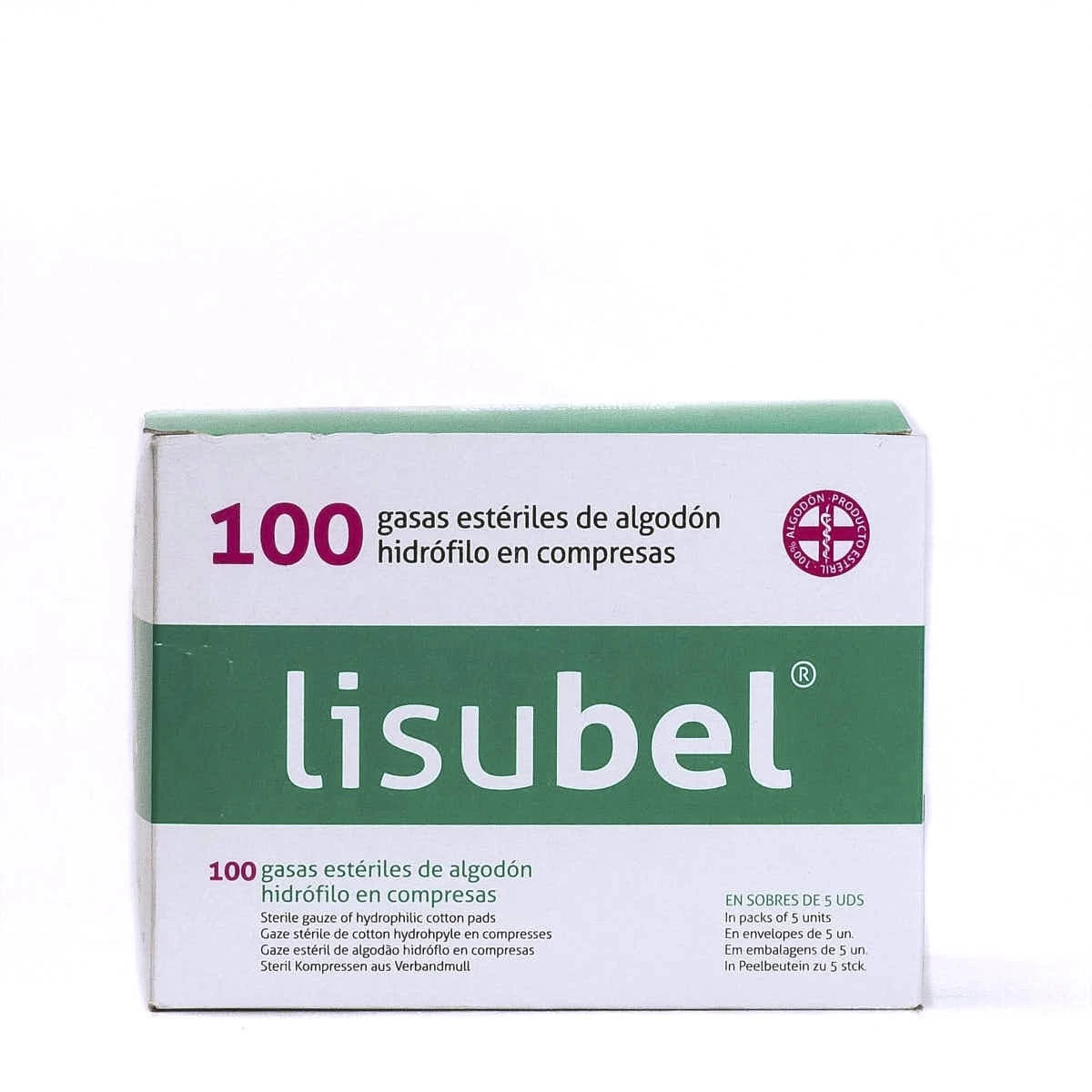 Gasas estériles 100 unidades lusibel