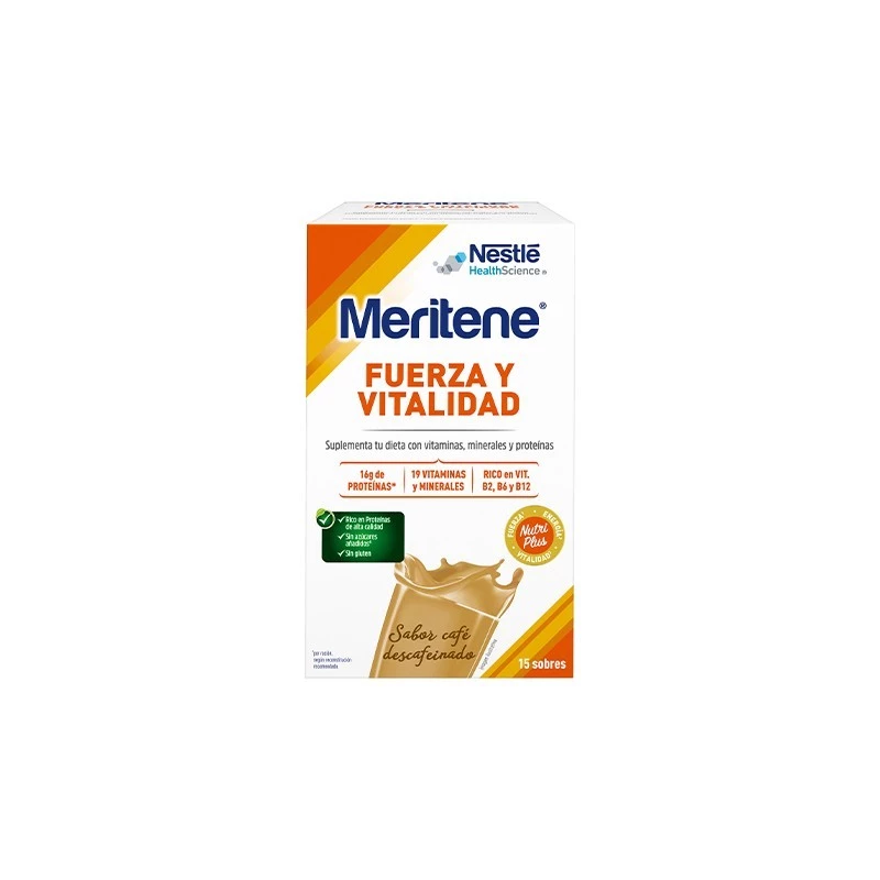 Meritene Batidos Café Descafeinado, 15 Sobres.