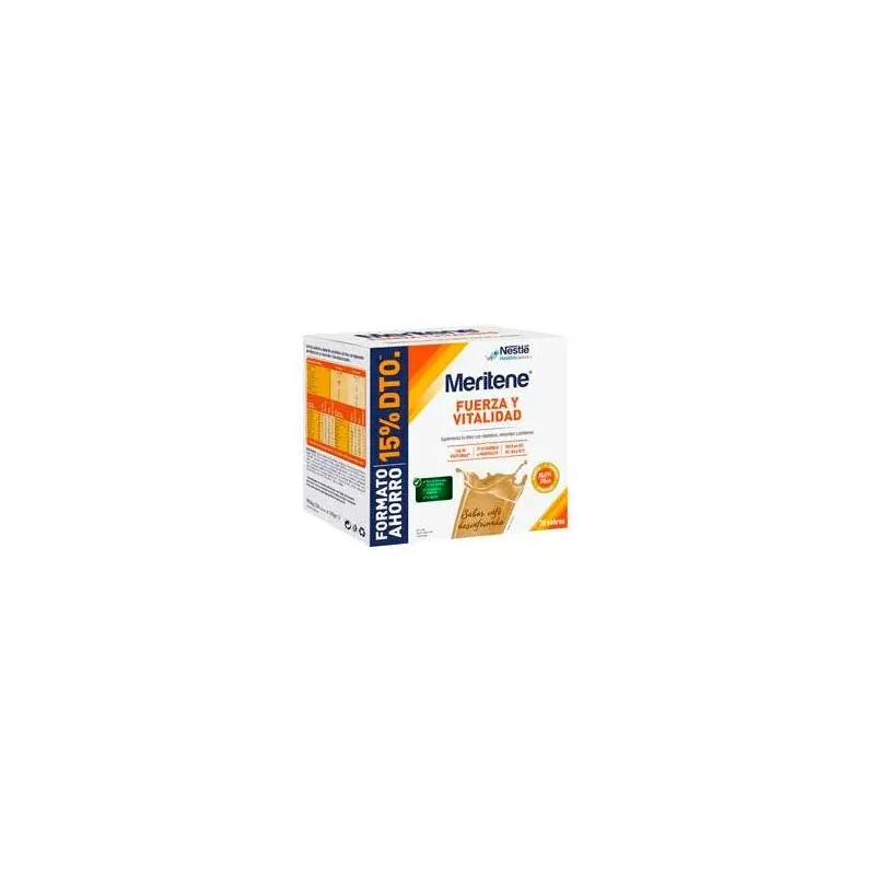 Meritene Fuerza y Vitalidad Café AHORRO, 30 Sobres.