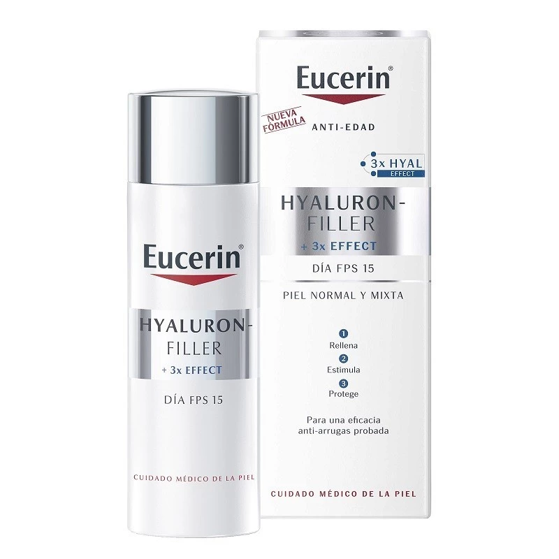 Eucerin Hyaluron-Filler Día Piel Mixta-grasa, 50ml