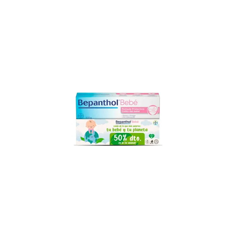 Bepanthol pomada protectora culito bebé, 2 x 100 g