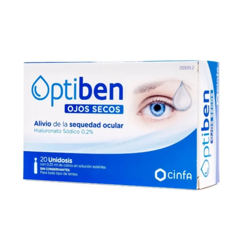Optiben Ojos Secos, 20 Monodosis. Optiben Ojos Secos, 20 Monodosis.