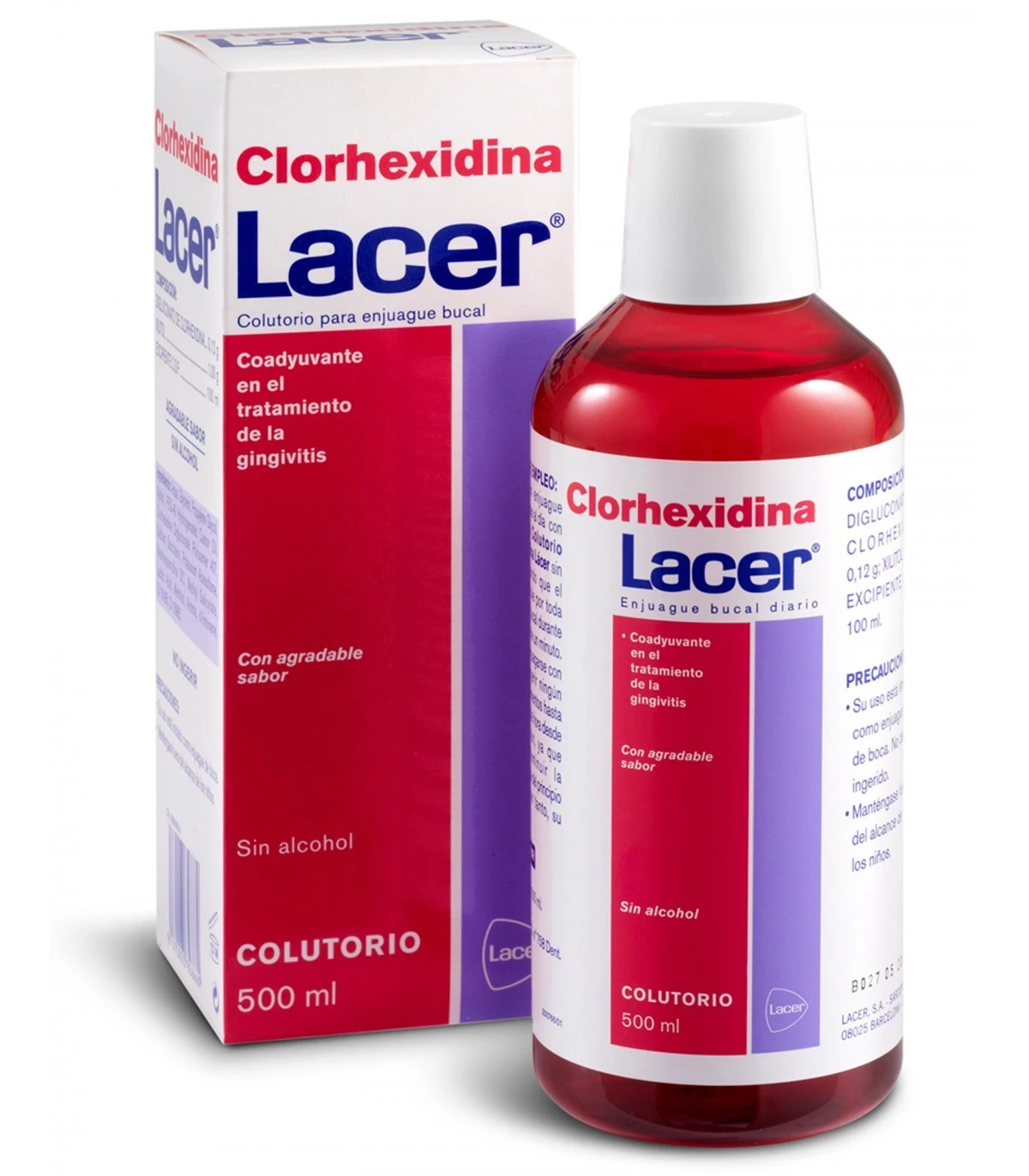 Lacer Colutorio Clorhexidina, 500ml 