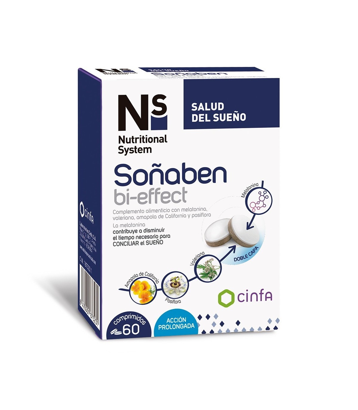 NS Soñaben 1,85 mg Melatonina, 60 Comp.