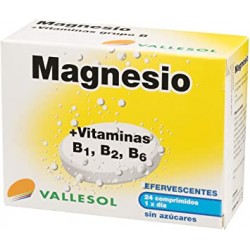 Vallesol Magnesio + Vitaminas B1, B2, B6, 24 Comp.