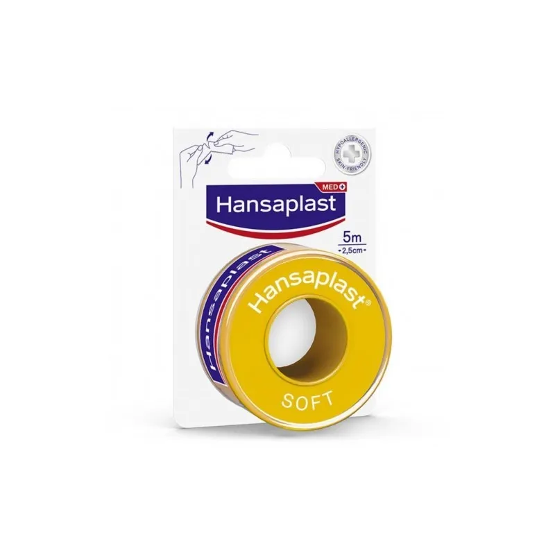 Hansaplast Esparadrapo Hipoalergénico Soft 5m x 2,5cm