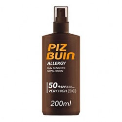 Piz Buin SPF50 Allergy Spray, 200ml.