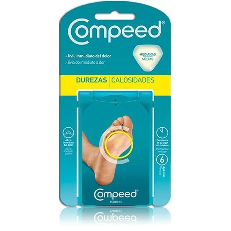 Compeed Durezas, 6 Apósitos Medianos.