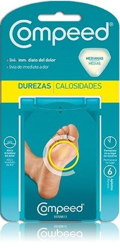 Compeed Durezas, 6 Apósitos Medianos.