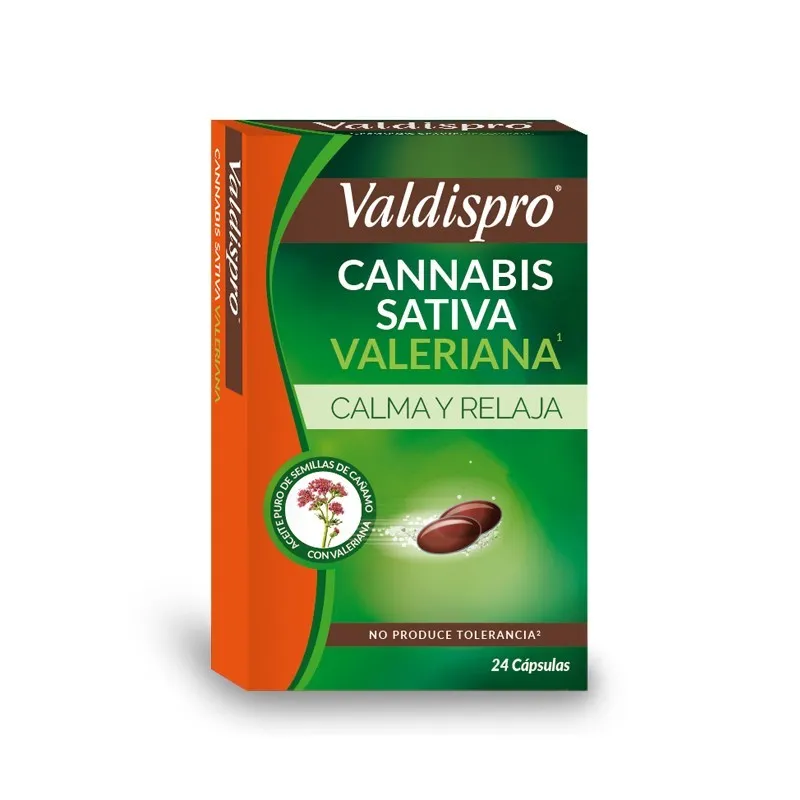 Valdispro Cannabis Sativa Valeriana, 24 Caps.