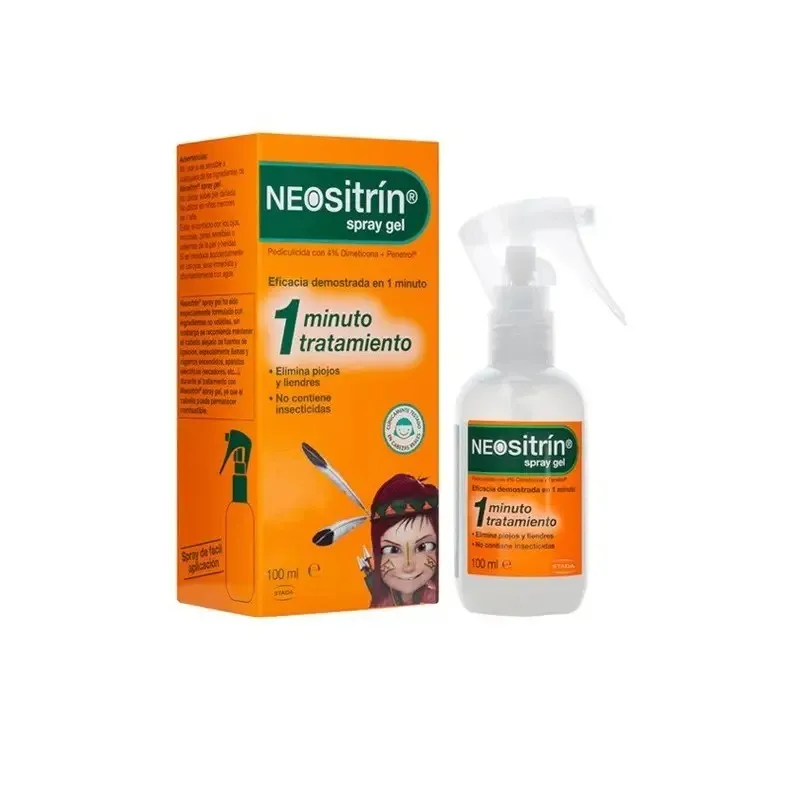 Neositrín Spray Gel Antipiojos, 100ml. Neositrín Spray Gel Antipiojos, 100ml.