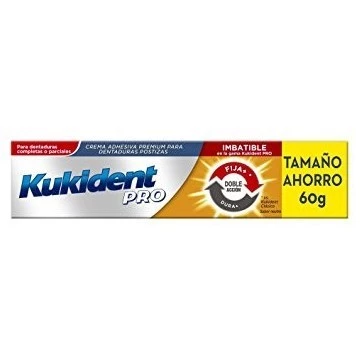 Kukident Pro Doble Acción Ahorro, 60g.