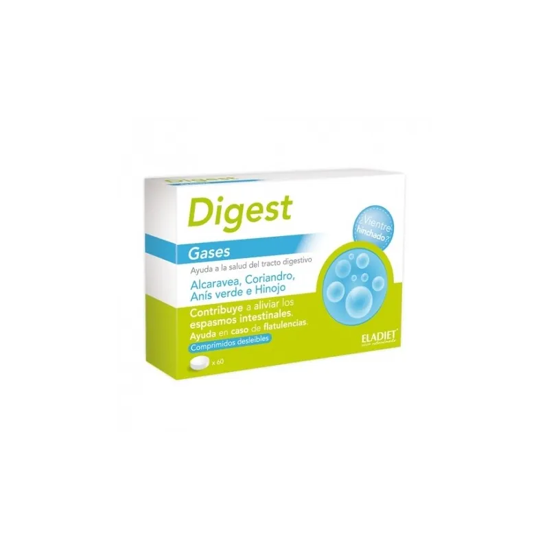 Eladiet Digest Gases, 60 comprimidos.