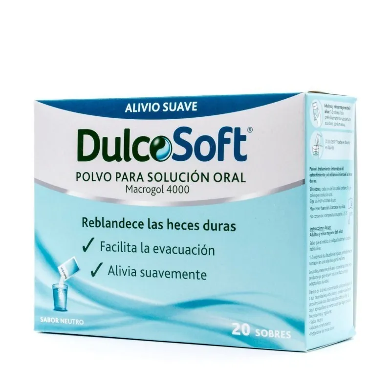 DulcoSoft Polvo Solución Oral, 20 Sobres. DulcoSoft Polvo Solución Oral, 20 Sobres.