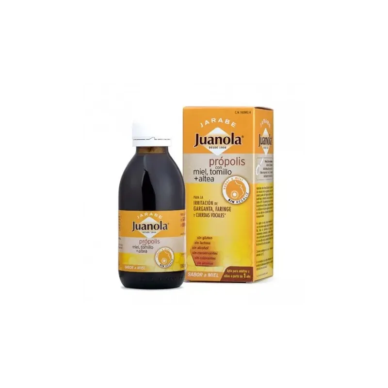Juanola jarabe própolis miel tomillo, 125ml.