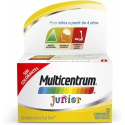 MULTICENTRUM JUNIOR 30 COMP FRAMBUESA/LIMON