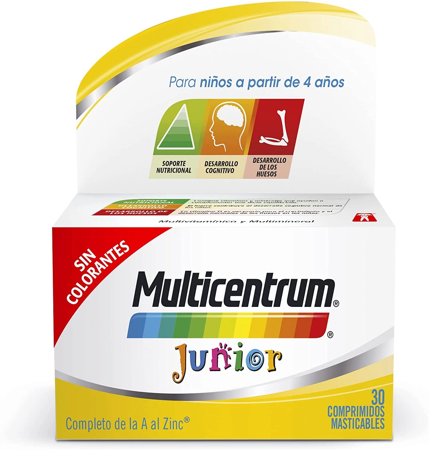 MULTICENTRUM JUNIOR 30 COMP FRAMBUESA/LIMON