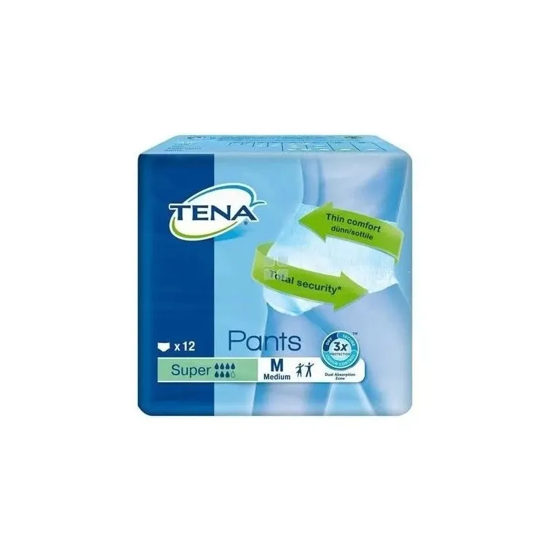 Tena Pants Super Talla M, 12 Uds.