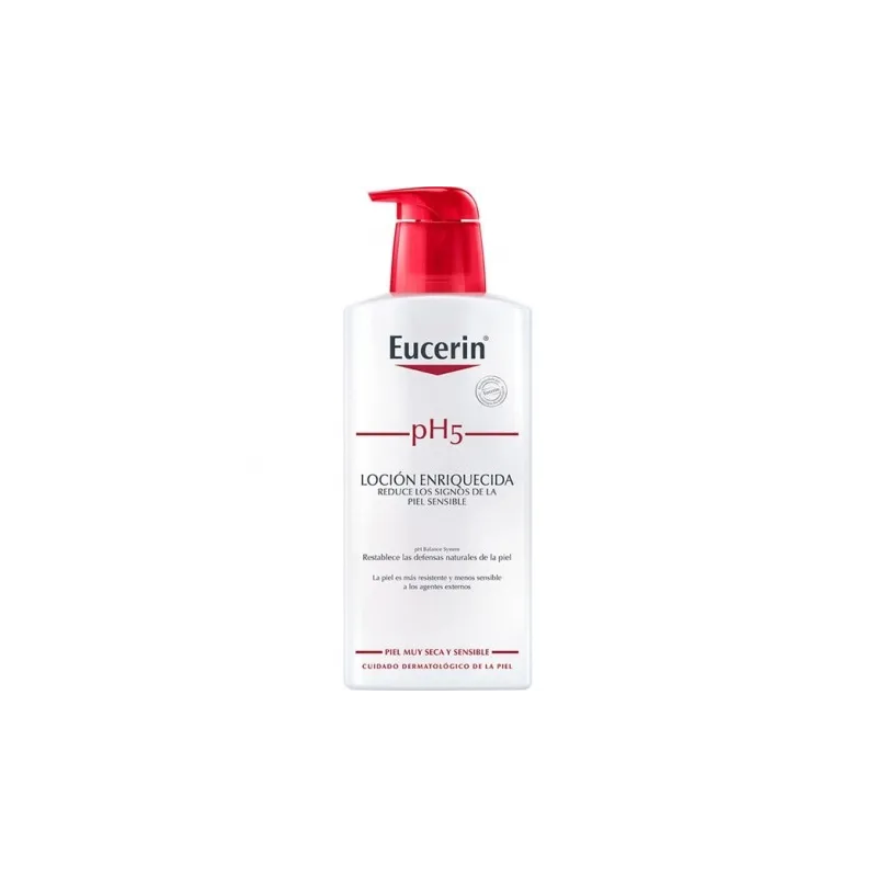 Eucerin pH5 Loción enriquecida piel sensible, 400ml.