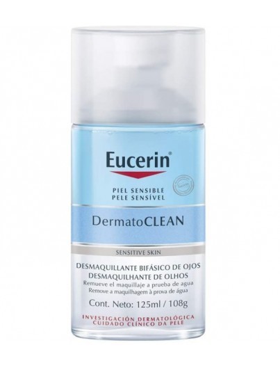 Eucerin DermatoCLEAN desmaquillante ojos, 125ml.