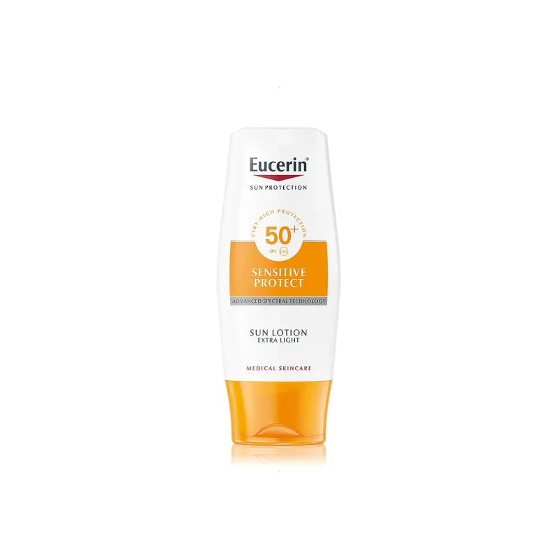 Eucerin Sun Loción Extra Light SPF50, 150ml.