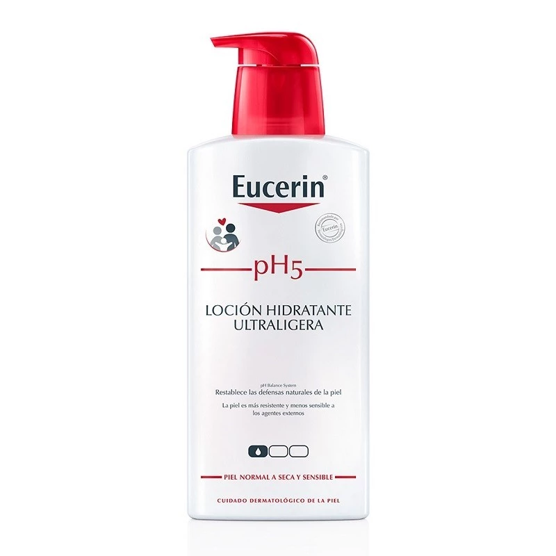 Eucerin pH5 Loción Hidratante Ultraligera, 400ml.