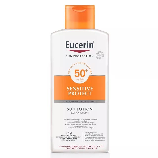 Eucerin Sun loción textura muy ligera SPF50, 400ml