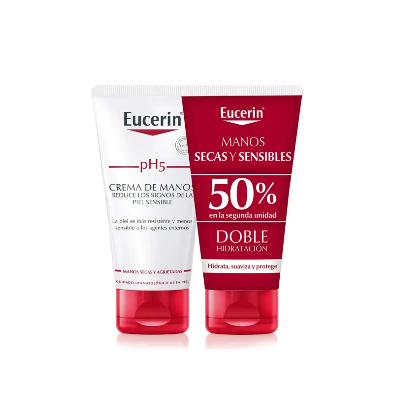Eucerin Crema manos Piel sensible DUPLO Eucerin Crema manos Piel sensible DUPLO