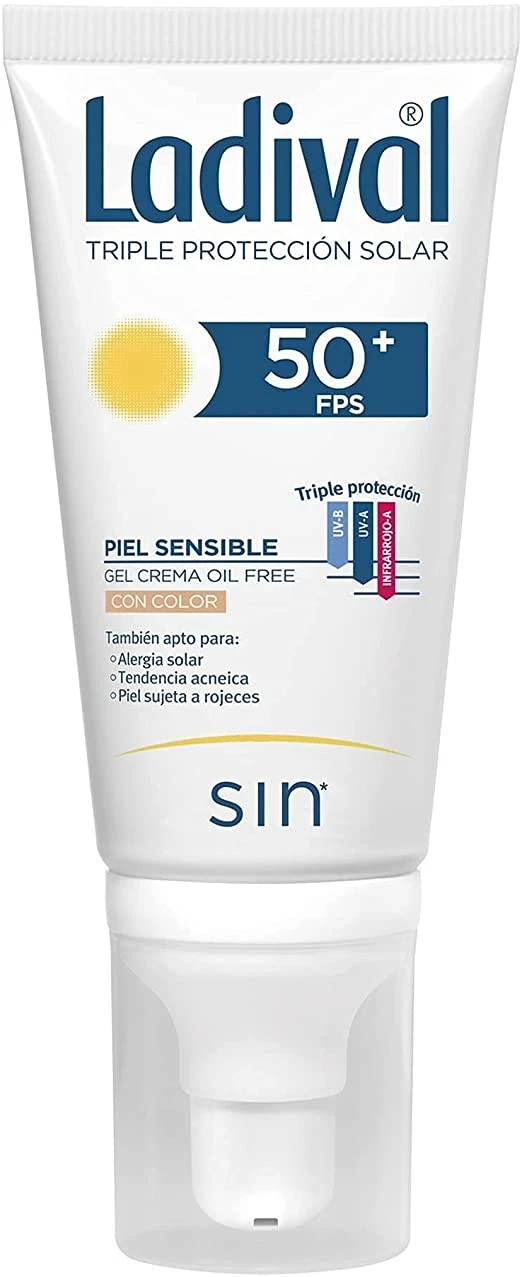 Ladival Piel Sensible SPF50+ Gel-Crema Color, 50ml.