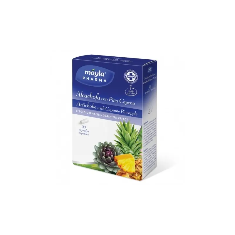 Mayla Alcachofa con Piña Cayena, 30 cápsulas