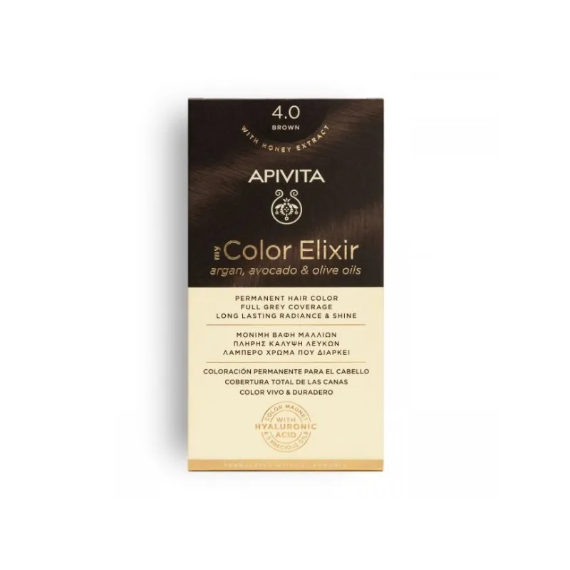 Tinte my Color Elixir apivita 4.0, Castaño Oscuro