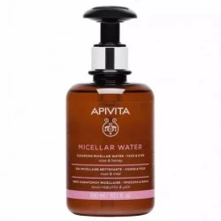 Apivita Agua Micelar Rosa Miel, 300ml.