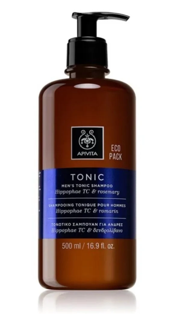 Apivita Champú Anticaída Tonic Hombre Eco Pack, 500ml.