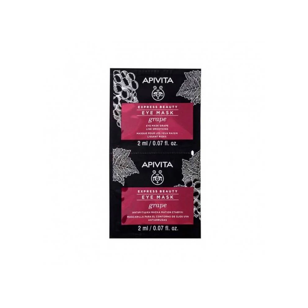 Apivita Express Beauty Contorno de Ojos con Uva, 2x2ml.