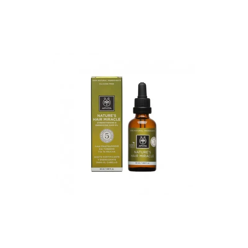 Apivita Aceite Fortificante y Energizante para Cabello, 50ml. Apivita Aceite Fortificante y Energizante para Cabello, 50ml.