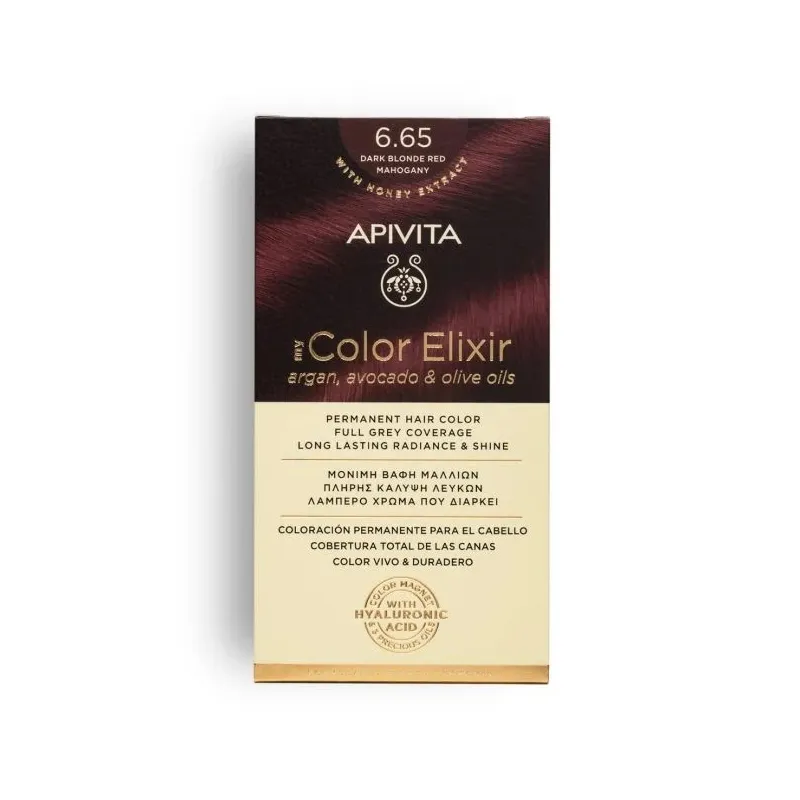 Apivita my Color Elixir Tinte 6.65, Rubio Oscuro Caoba