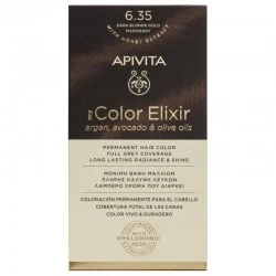 Apivita my Color Elixir Tinte 6.35, Rubio oscuro dorado caoba.