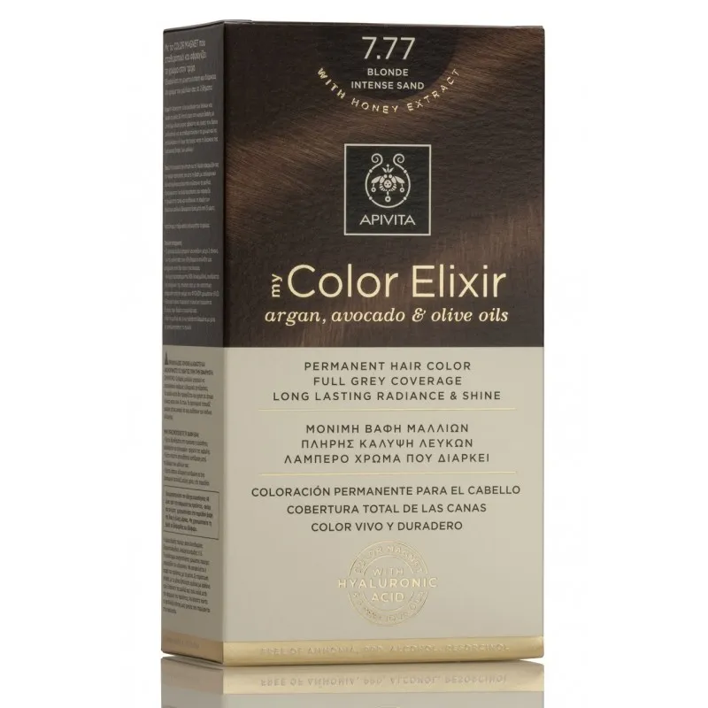 Apivita Tinte My Color Elixir 7.77, Rubio Arena Intenso
