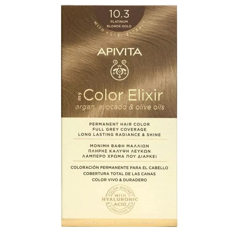 Apivita Tinte My Color Elixir 10.3 Rubio Platino Dorado