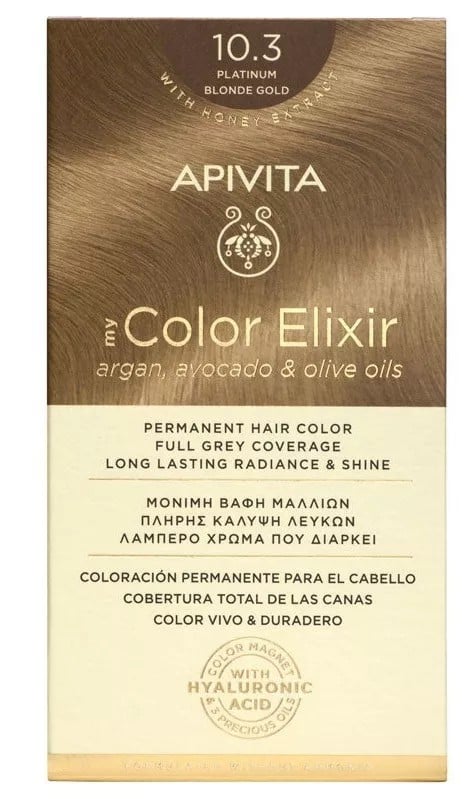 Apivita Tinte My Color Elixir 10.3 Rubio Platino Dorado