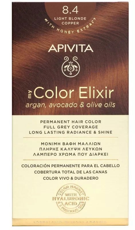 Apivita Tinte My Color Elixir 8.4 Rubio Claro Cobrizo