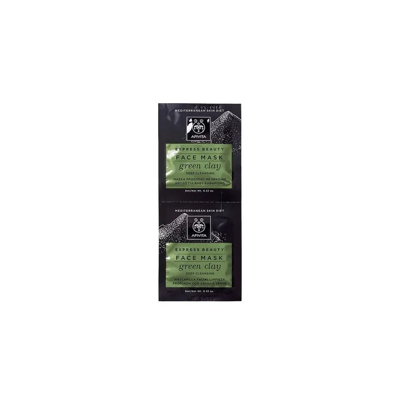 APIVITA Express Beauty Arcilla Verde, 2x8ml