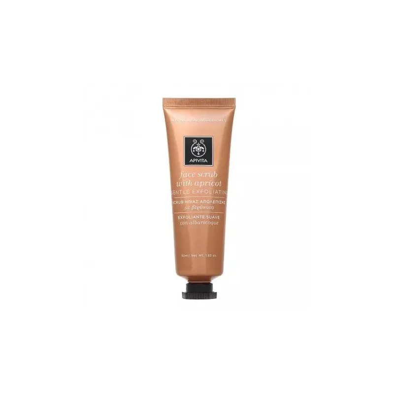 Apivita Gel Exfoliante Suave con Albaricoque, 50ml.