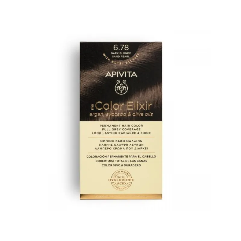 APIVITA TINTE 6.78 DARK BLONDE SAND PEARL APIVITA TINTE 6.78 DARK BLONDE SAND PEARL