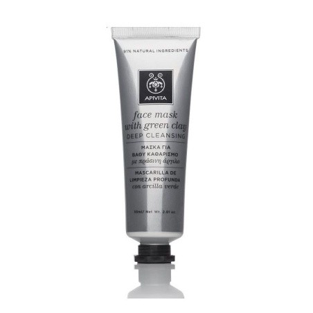 Apivita Mascarilla Facial Limpieza Profunda, 50ml.