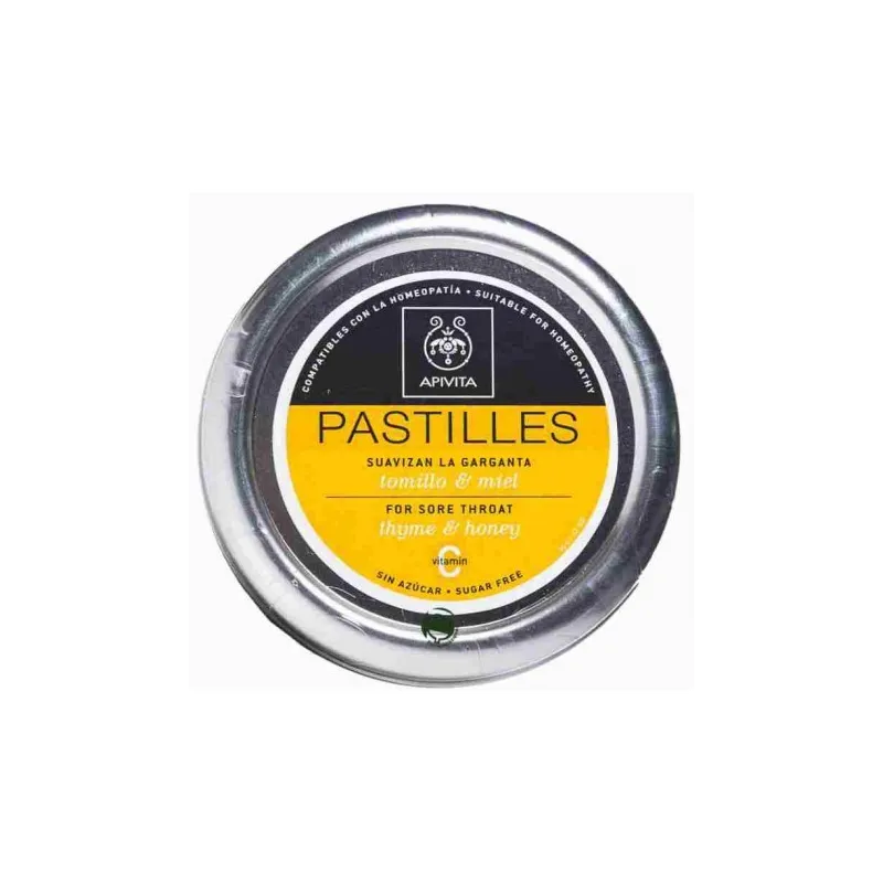 Apivita Pastillas Tomillo y Miel, 45g.