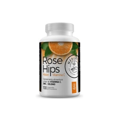 Rose Hips vitamina C, Zinc y Selenio, 100 comprimidos