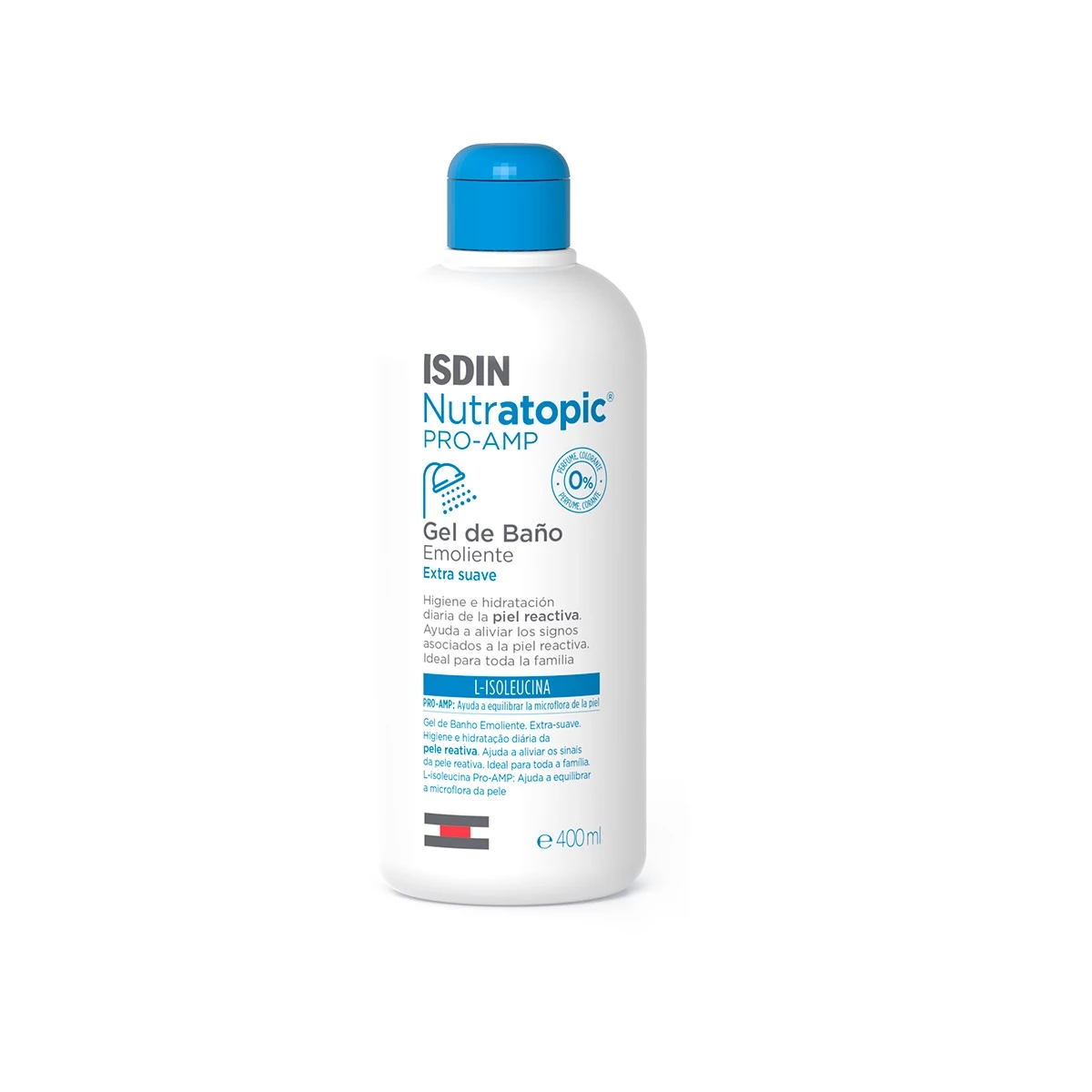 Nutratopic Pro-Amp Gel de Baño emoliente, 400ml+100ml.